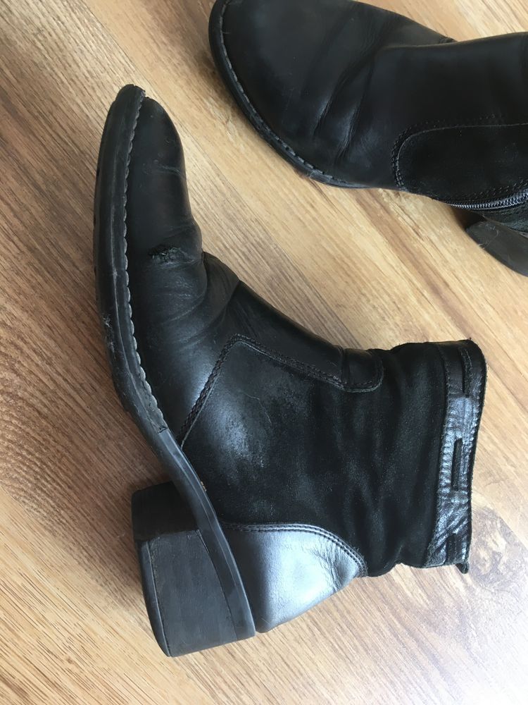 Botki damskie r. 39 Lasocki skórzane