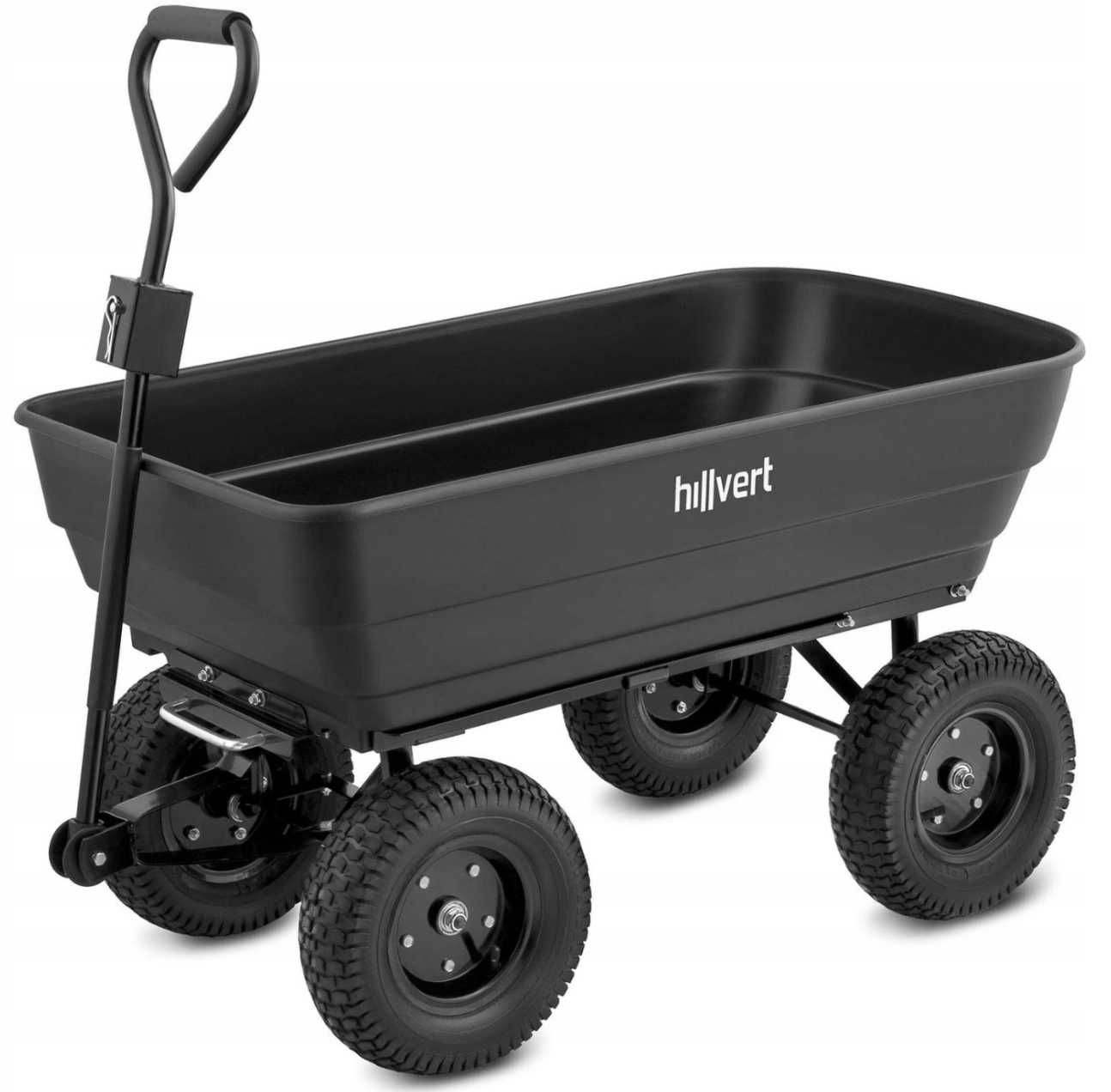 Тележка садовая Hillvert 350 кг - 125 л тачка, візок самоскид