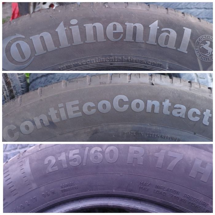 Летние шины 215/60R17 Continental ContiEcoContact5 96H.