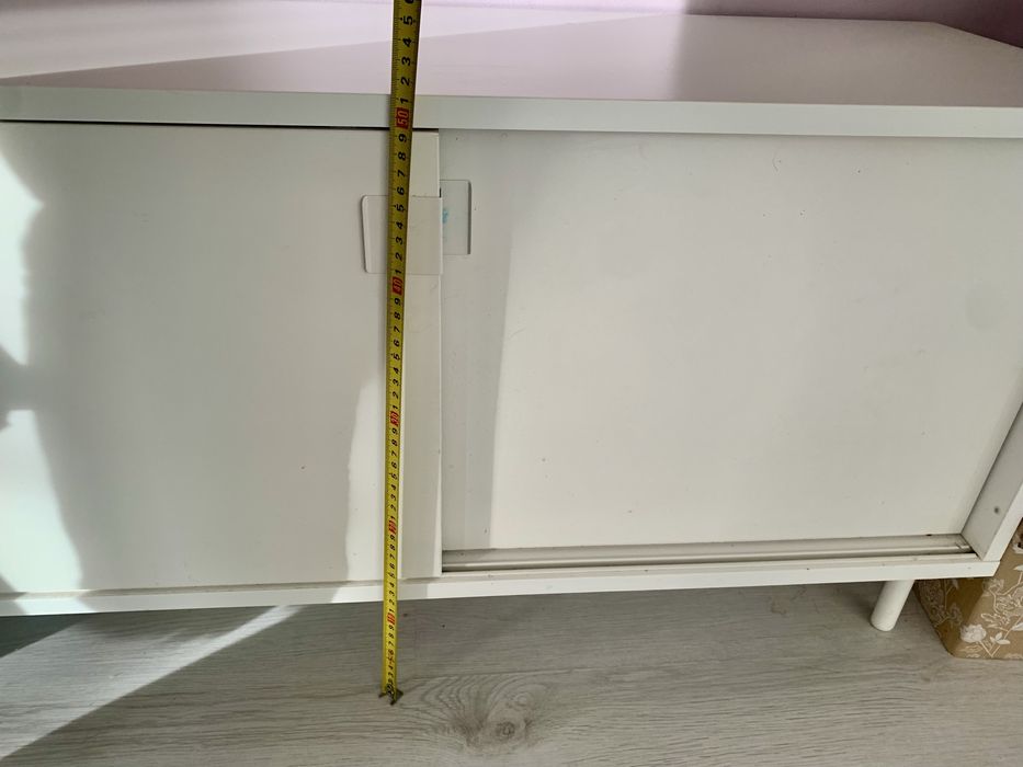 Biała szafka RTV IKEA pod telewizor dlugość 100 cm szer 35 wys. 50 cm