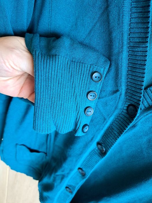 Sweter sweterek butelkowa zieleń roz 44/XXL super ładny