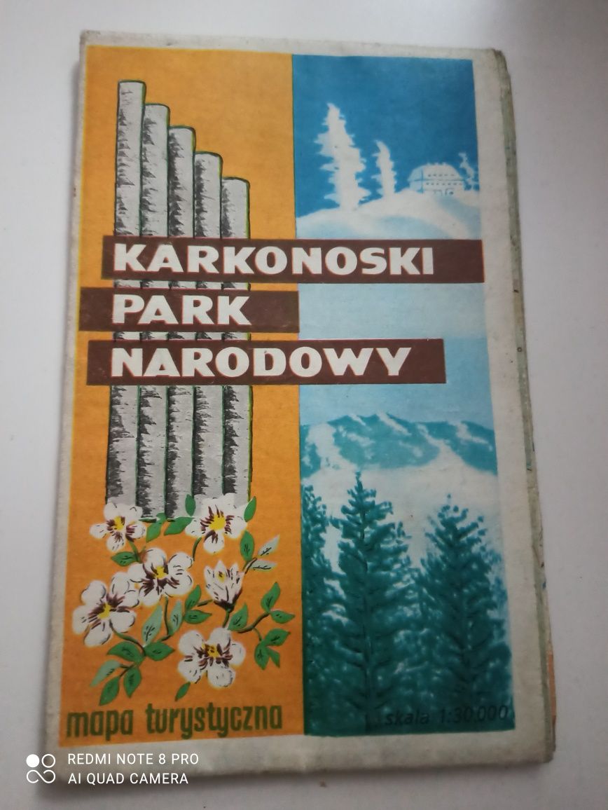 Karkonoski Park Narodowy* mapa*1985*