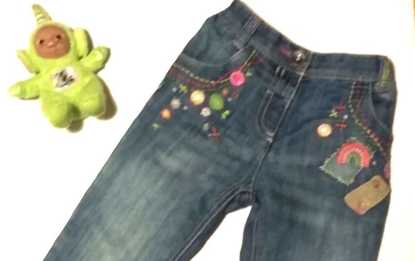 2pary angielskich jeansów dziewczęcych Tu NEXT hippie hiphop 3-4latka