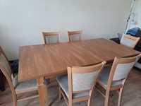 Stół z  6 krzesłami