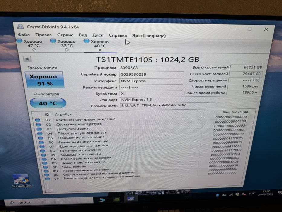 Ssd m2 nvme 1TB Transcend/msi spatium m390