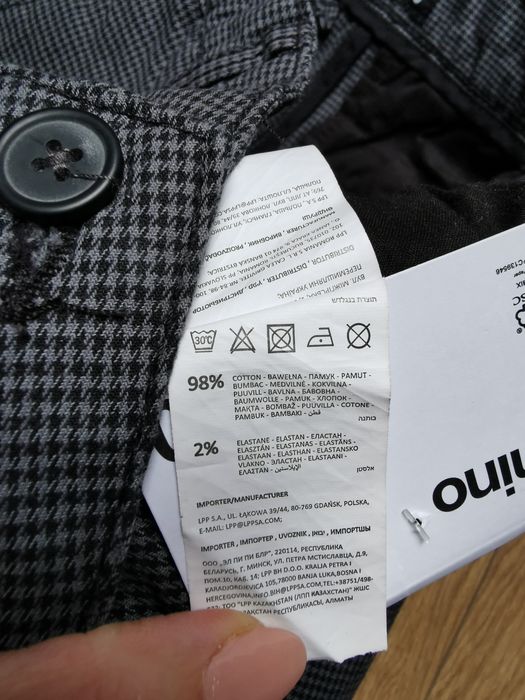 Spodnie męskie chino Sinsay r. 30, nowe z metką