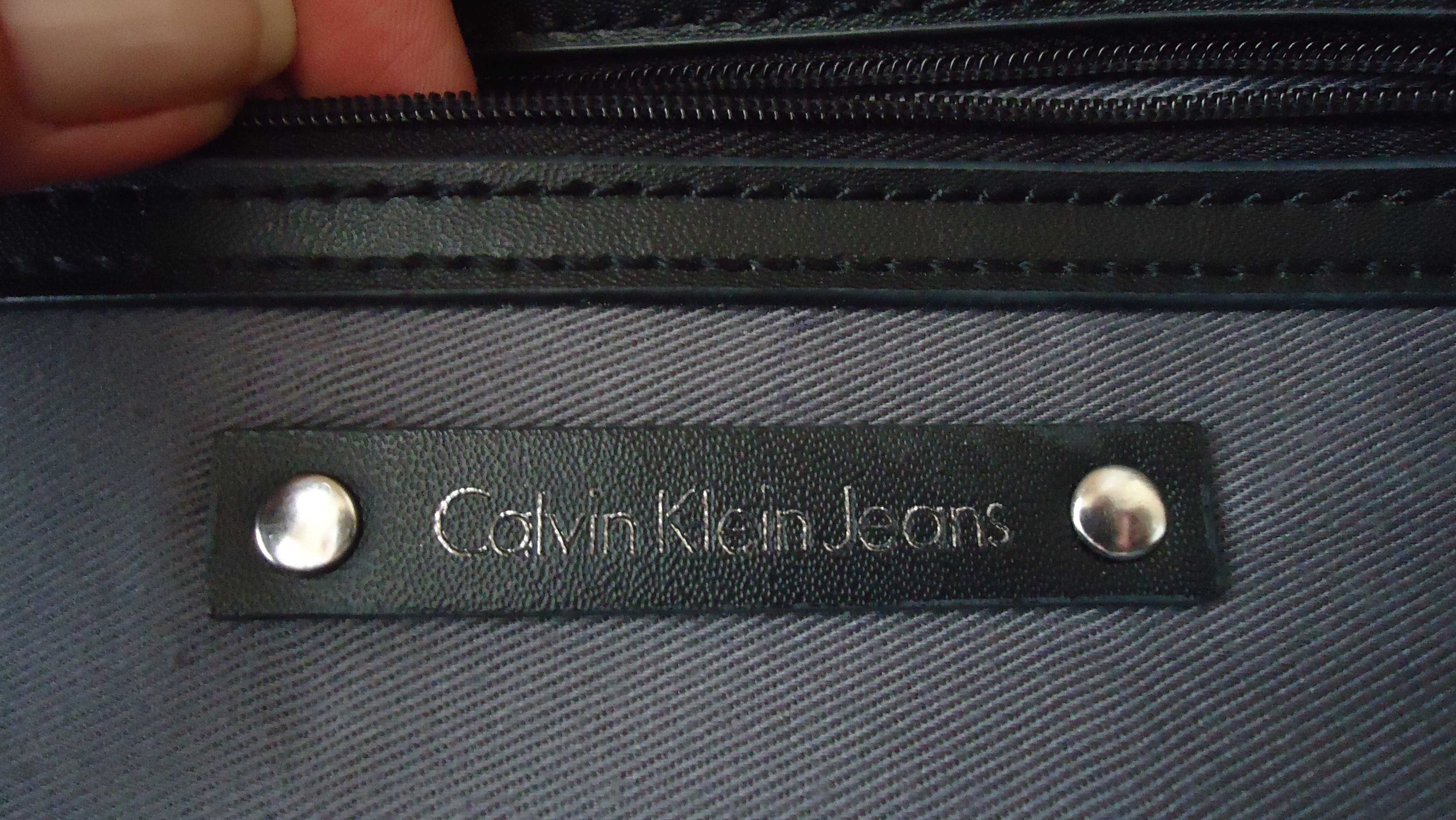 czarna torebka CALVIN KLEIN torba czarna CALVIN KLEIN JEANS shopperka