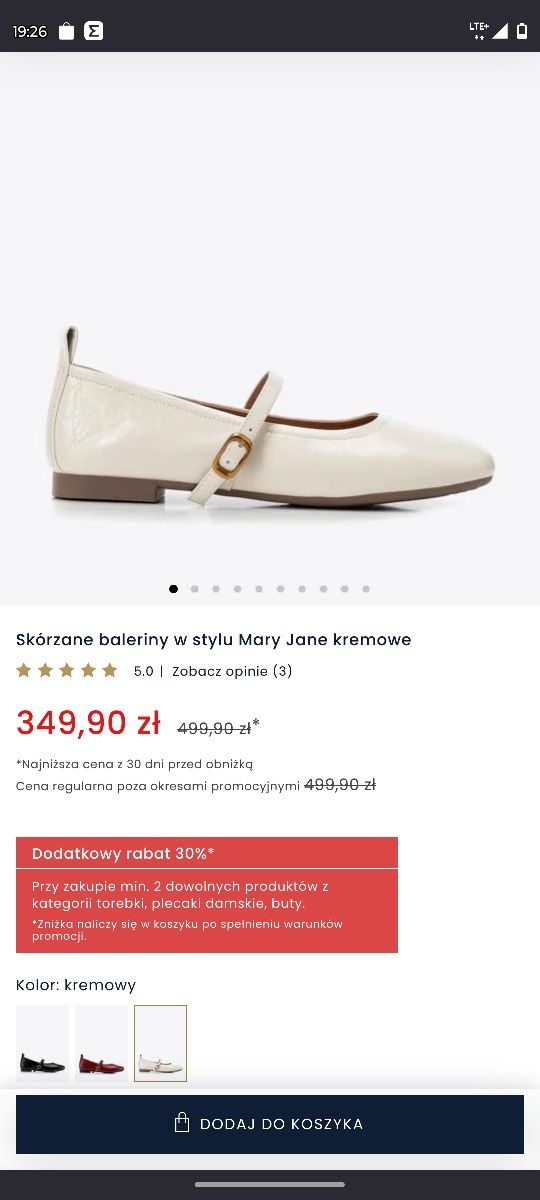 Buty skórzane Wittchen ślubne skórzane naturalne 35 23cm