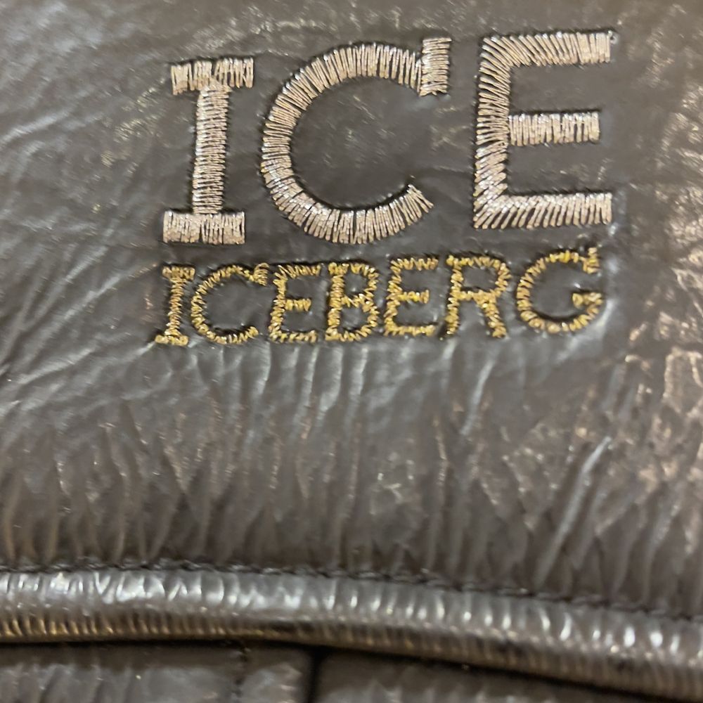 кожаная итальянская дубленка iceberg