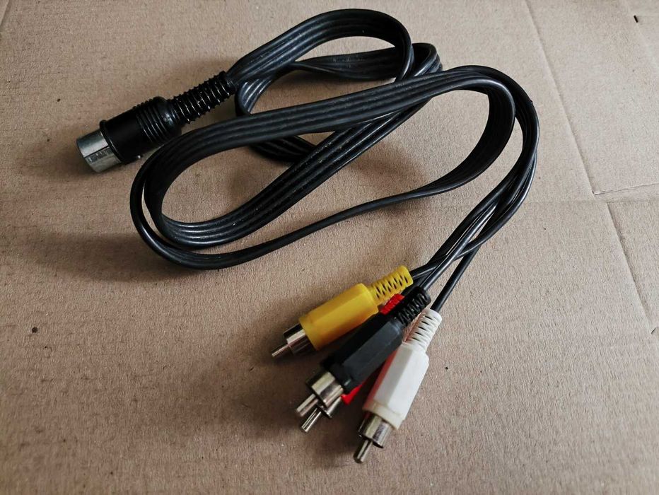 Кабель DIN 8-pin на 4 RCA для аудио видео техники