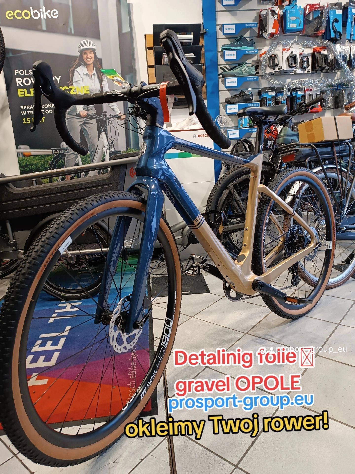 Folia PPV do oklejania rowerow ebike gravel szosa