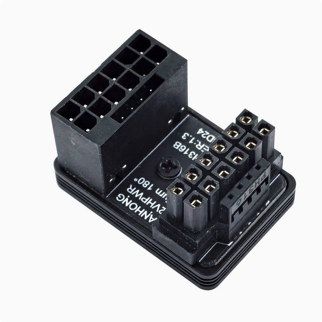 Адаптер живлення 12VHPWR16 Pin 180°, для відеокарт PCIe 5.0 з радіатор