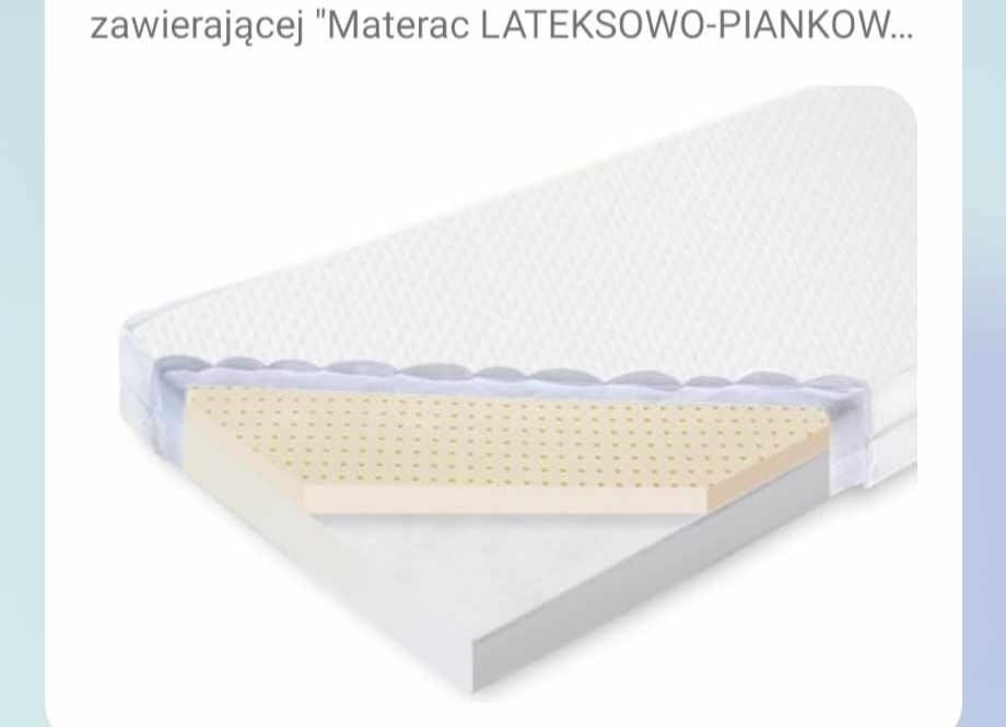 Łóżeczko dziecięce z materacem