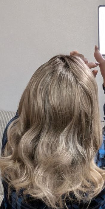 Перука парик блонд хвилястий омбре