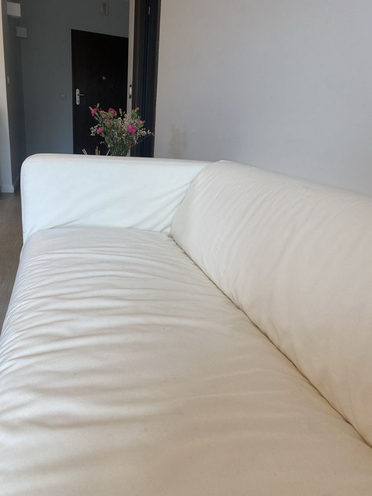 Sofa Klippan biala/ kremowa z idealnym stanie!
