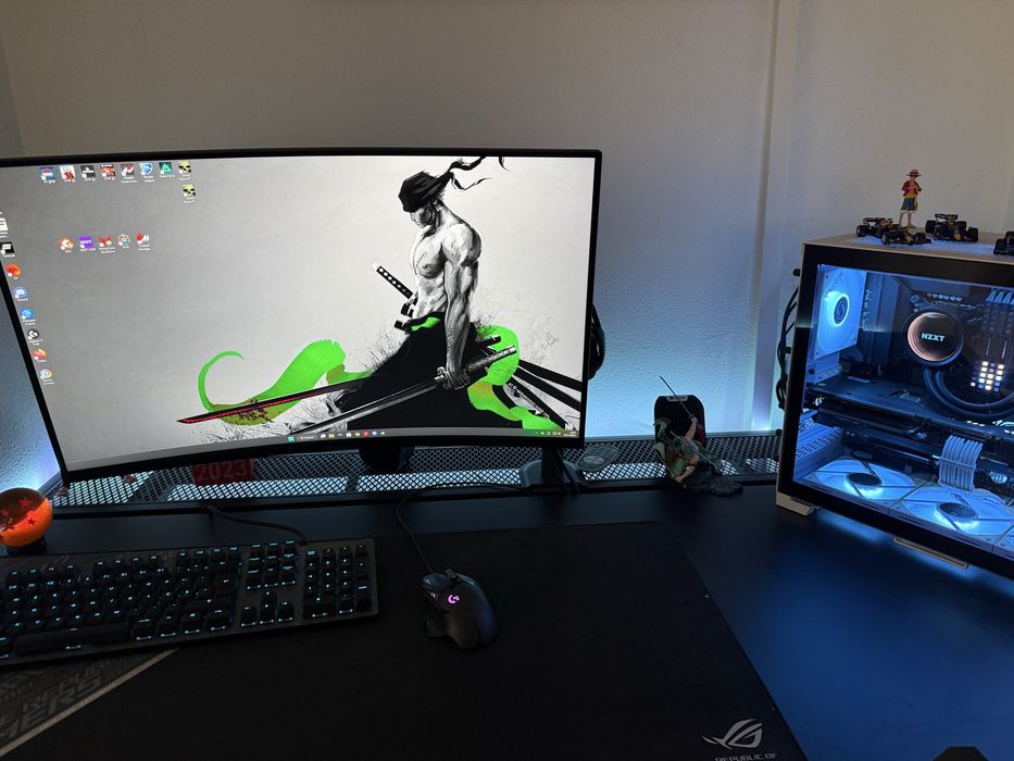 Computador gaming com monitor 1440p