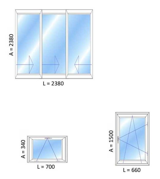 Janelas de Correr - Alumínio