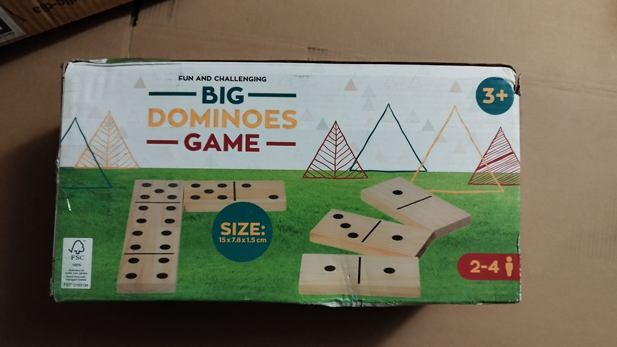 Gra domino drewniane Gra JJA Big Dominoes Game