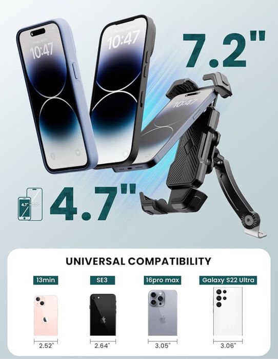 Grefay Motocyklowy uchwyt na telefon