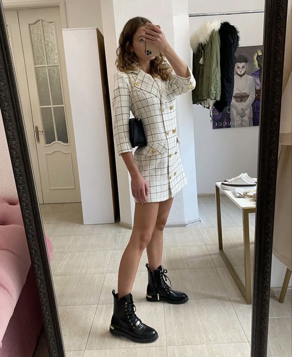 Нова Elisabetta Franchi оригінал оригинал платье пиджак сукня жакет