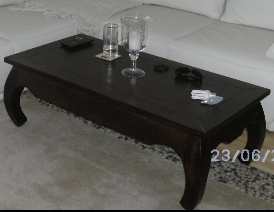 Stolik kolonialny, ława 120x60x40 palisander