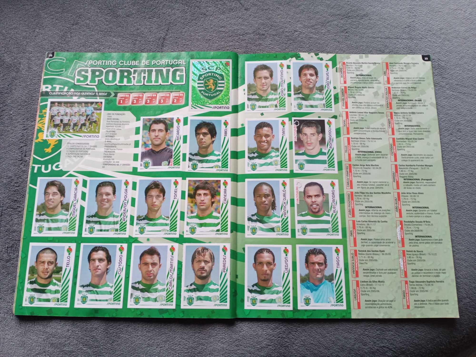 Caderneta Futebol: Superliga 2006/2007 Panini ( Futebol 06 07 )