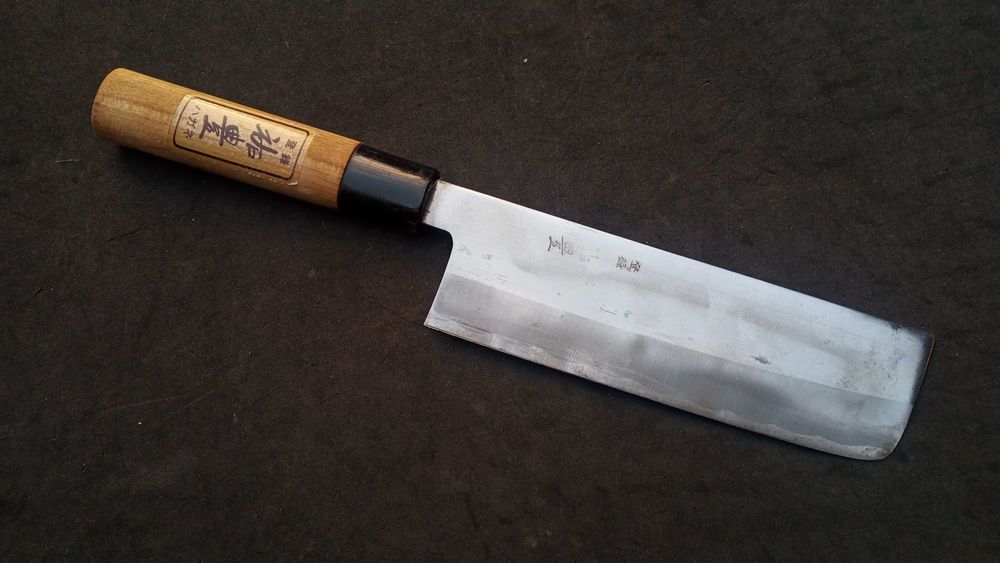 Nóż japoński nakiri stal węglowa