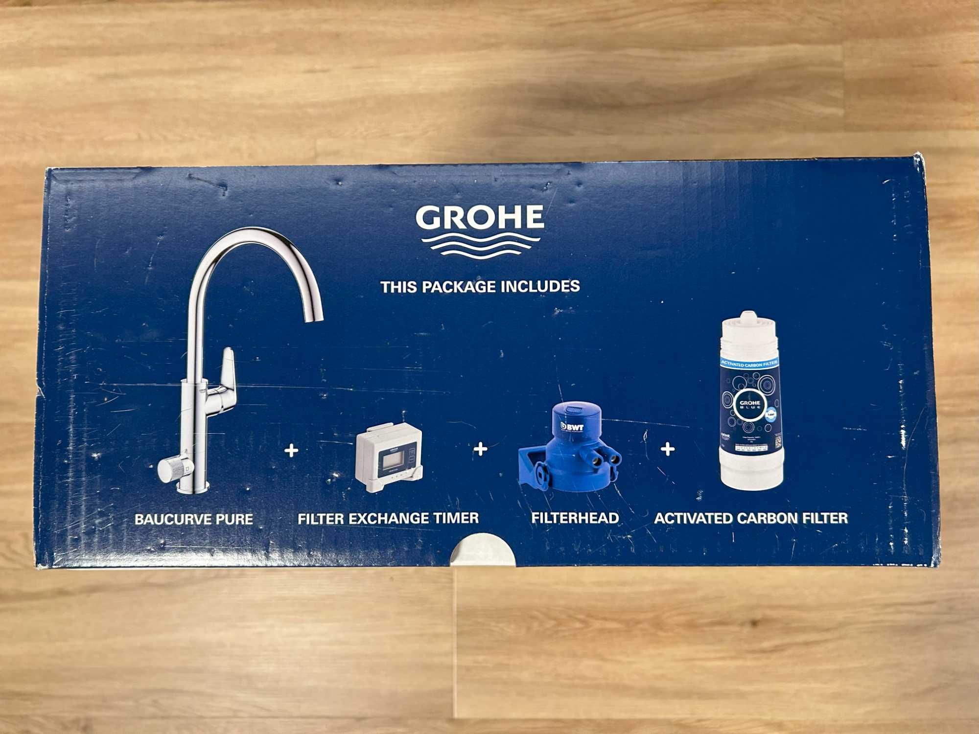 Grohe Blue Pure Baucurve all-in-one pack