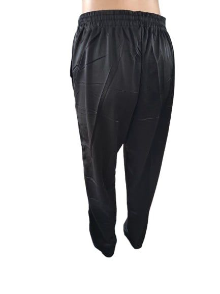 Spodnie dresowe śliskie cienkie letnie czarne 4XL
