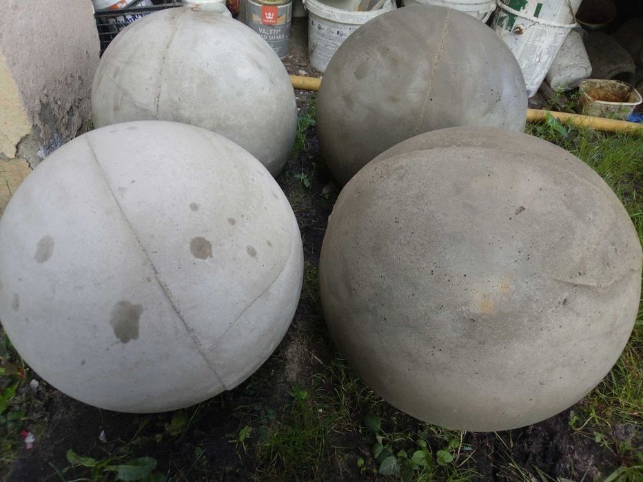 Kula betonowa ogrodowa cementowa 20cm pełna kule ozdoba na ogrodzenie