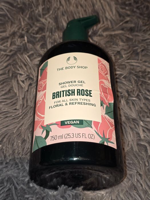 Wegański żel pod prysznic British Rose 750ml