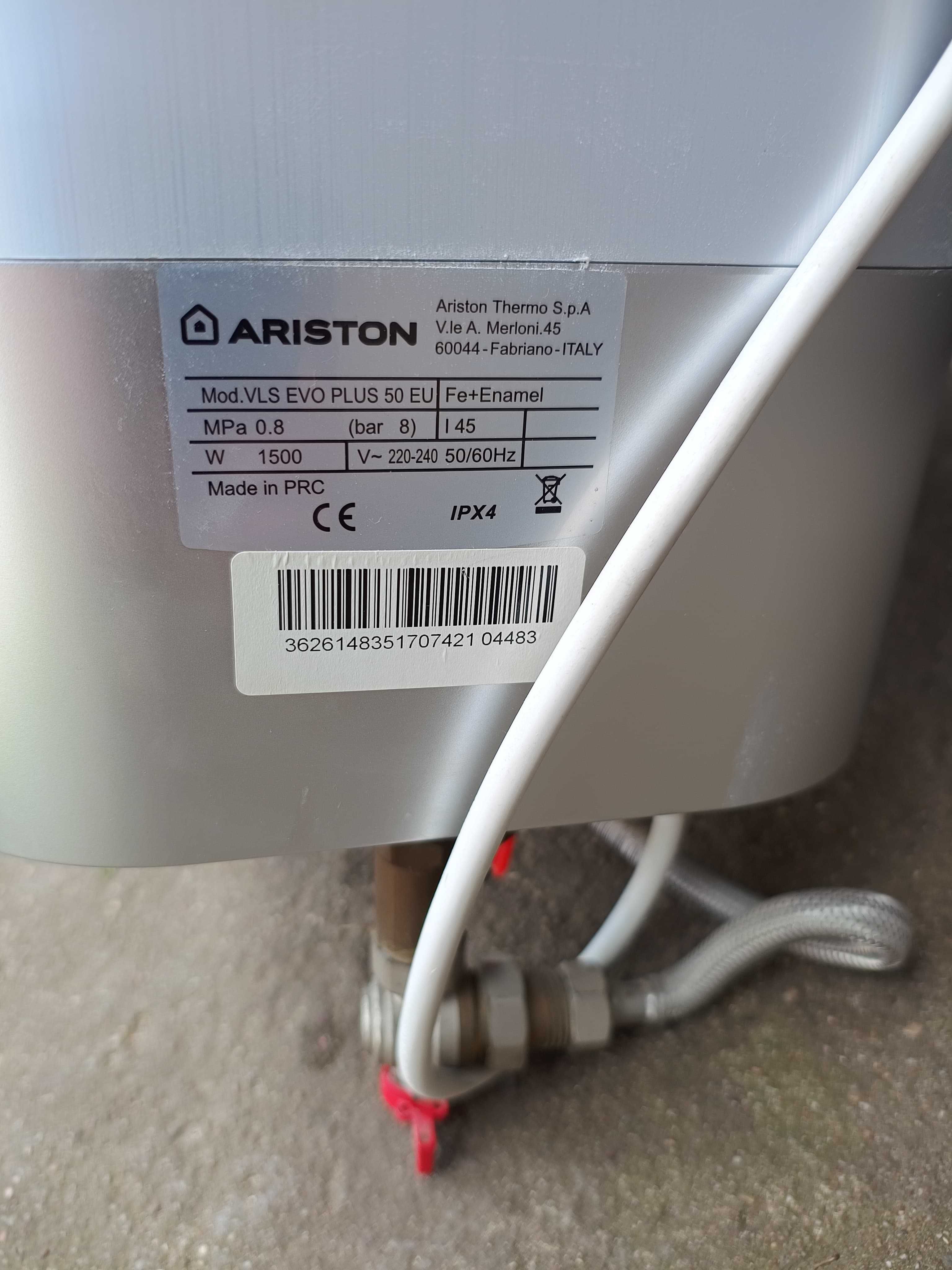 Ariston - EVO PLUS 50  - Elektryczny pojemnościowy podgrzewacz wody