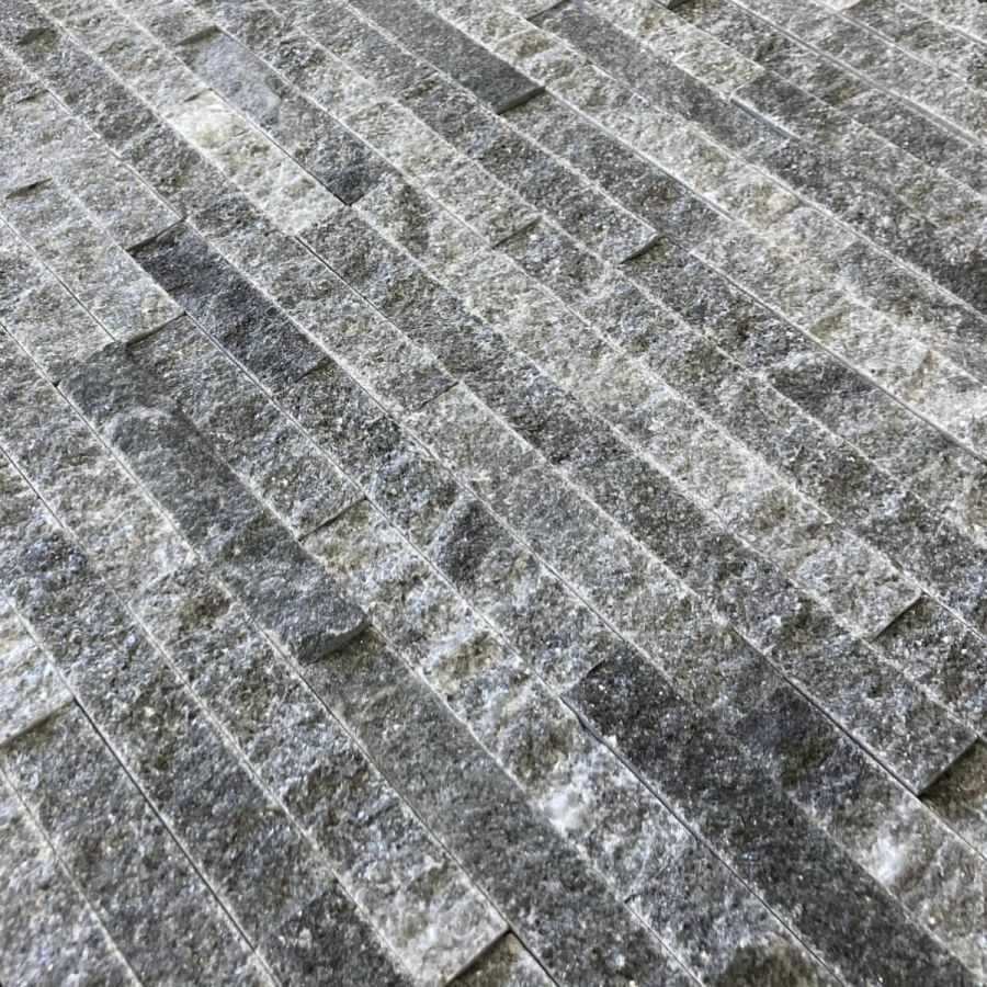 Panel ścienny Marmur Stackstone Cloudy Black 10x36x0,8-1,3 cm
