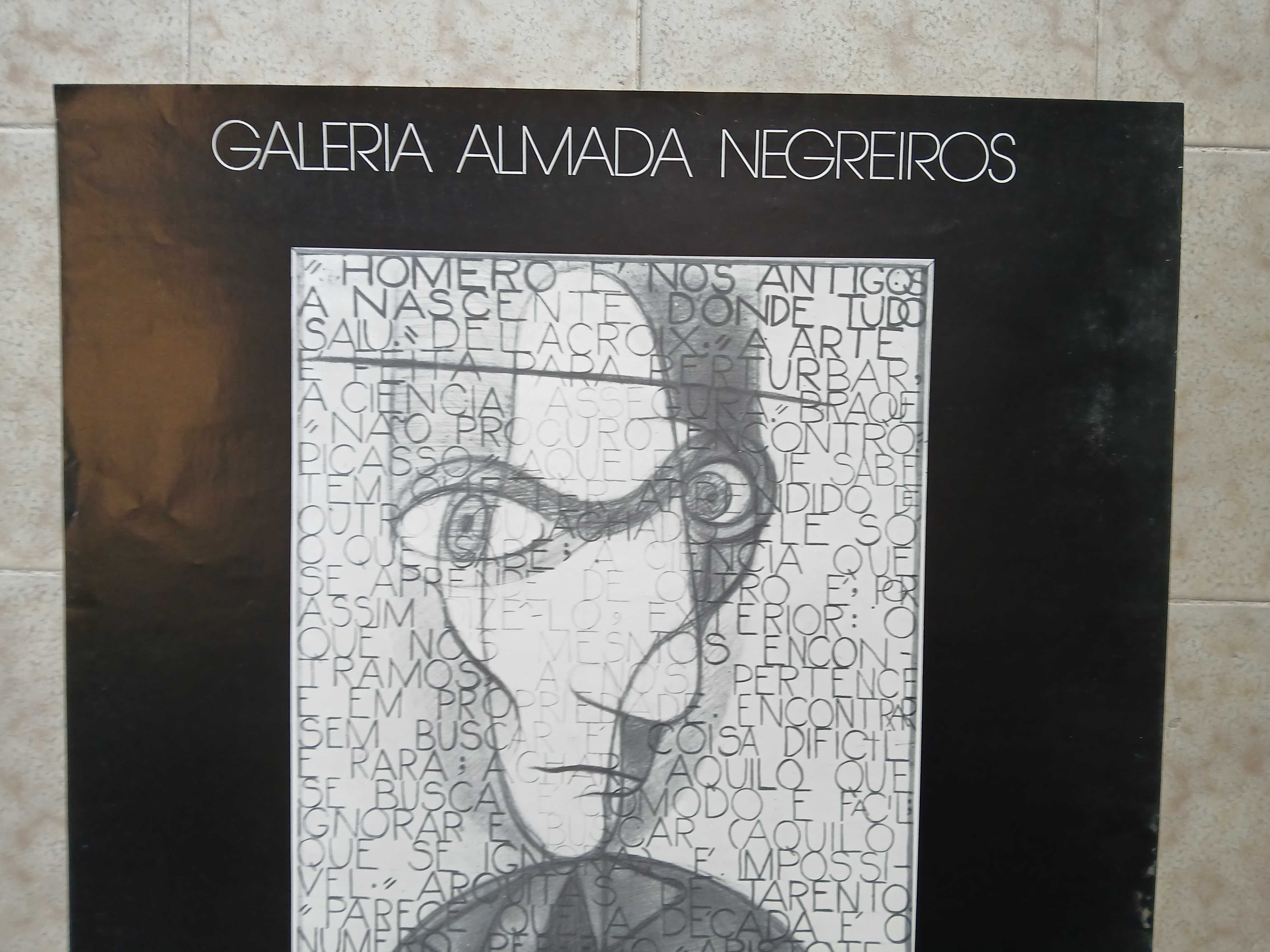 POSTER CARTAZ HOMENAGEM DOS ARTISTAS PORTUGUESES A ALMADA NEGREIROS