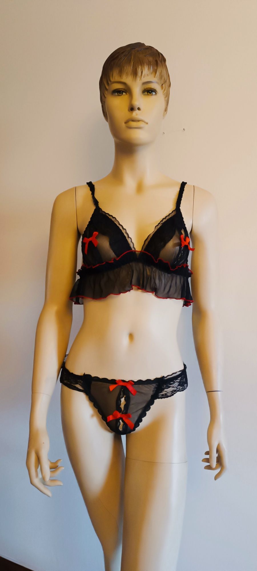 Conjunto Lingerie. Soutien e Tanga. S/ M.  Novo