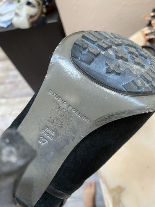 Ботильоны замшевые