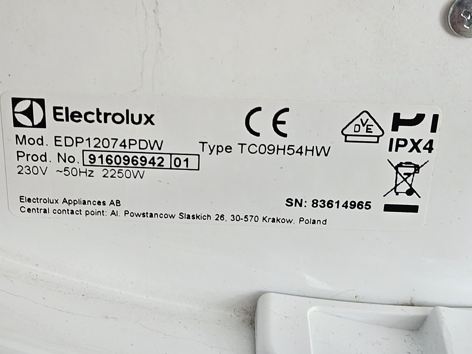 Suszarka Electrolux