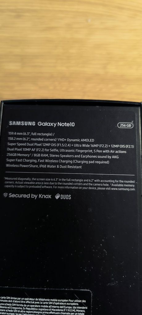 Samsung Note 10 uszkodzony