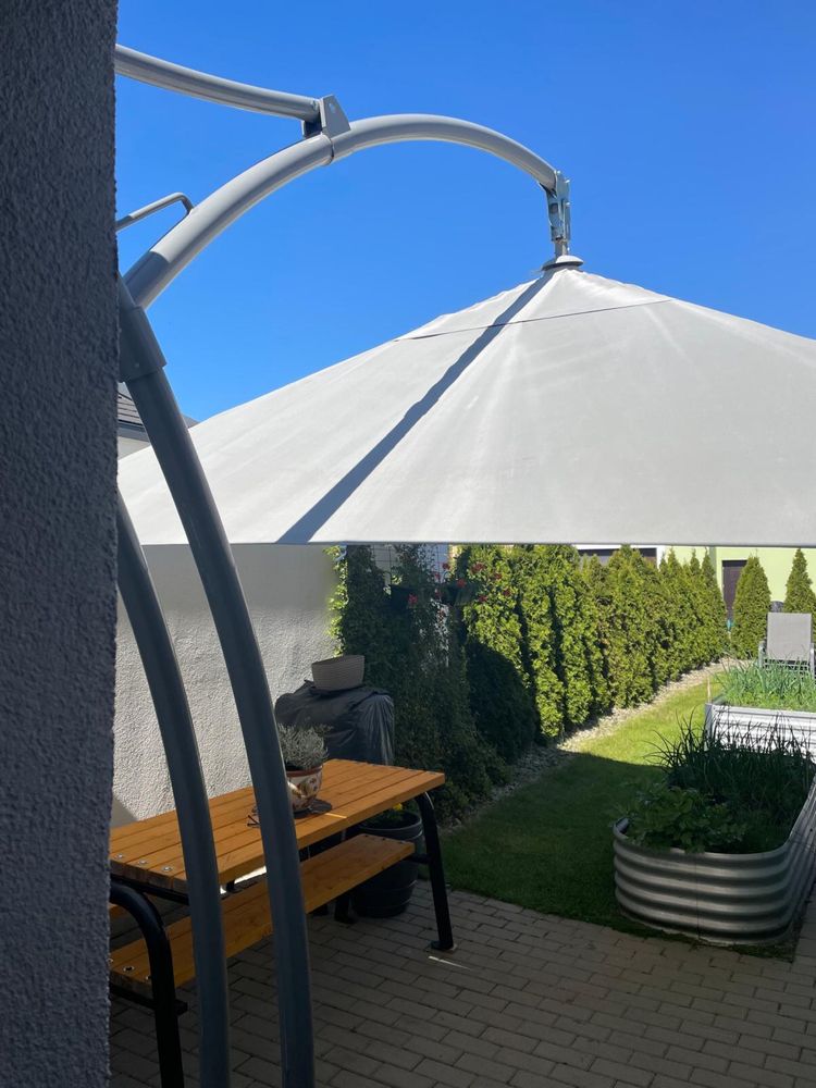 Parasol IBIZA 3,5 QATTRO szary