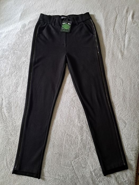 Лосини-брюки утеплені зі стразами