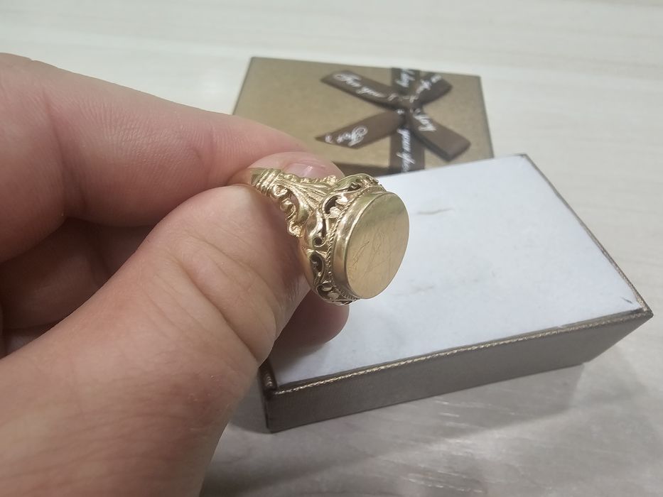 Złoty sygnet męski BEZ OCZEK ROZMIAR 25 PR 585