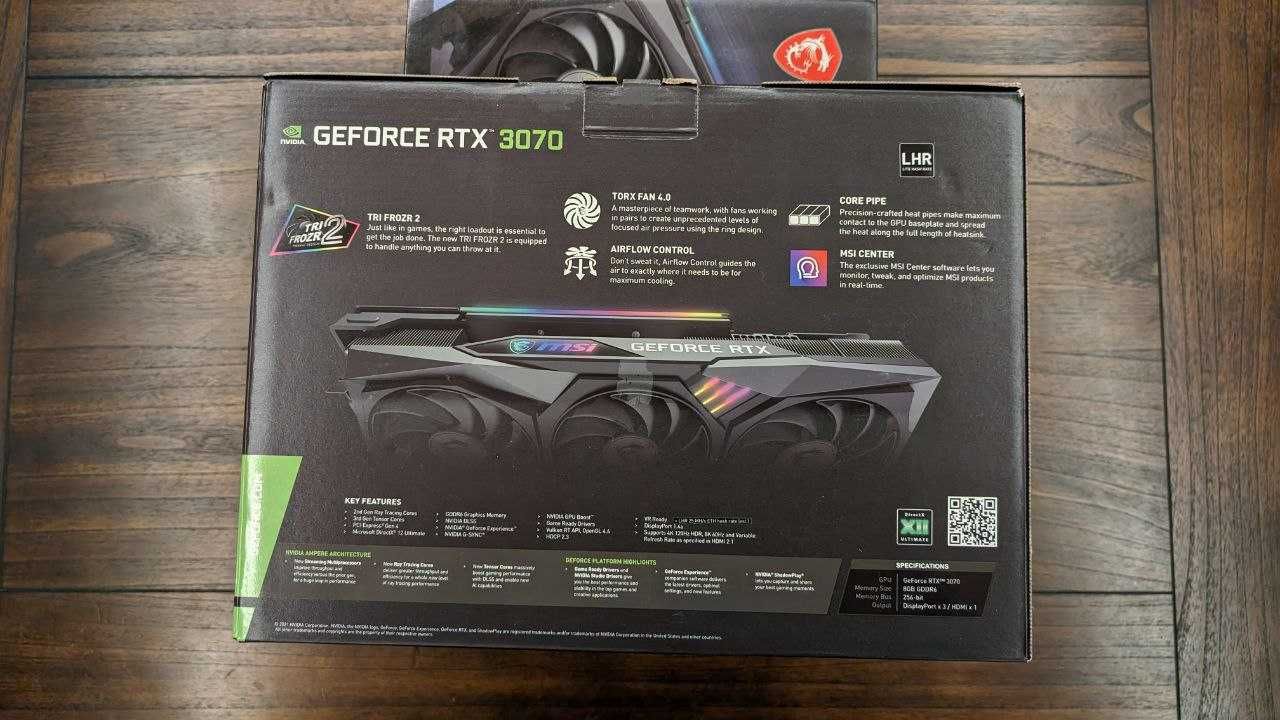 Відеокарта MSI GeForce RTX 3070 GAMING Z TRIO