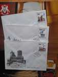 Koperty FDC Pierwszy Dzień Obiegu ZAMKI POLSKIE rok 1990
