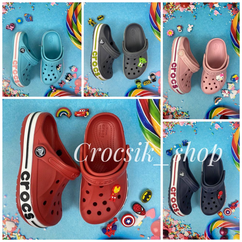 Original crocs bayaband kids дитячі крокси сабо