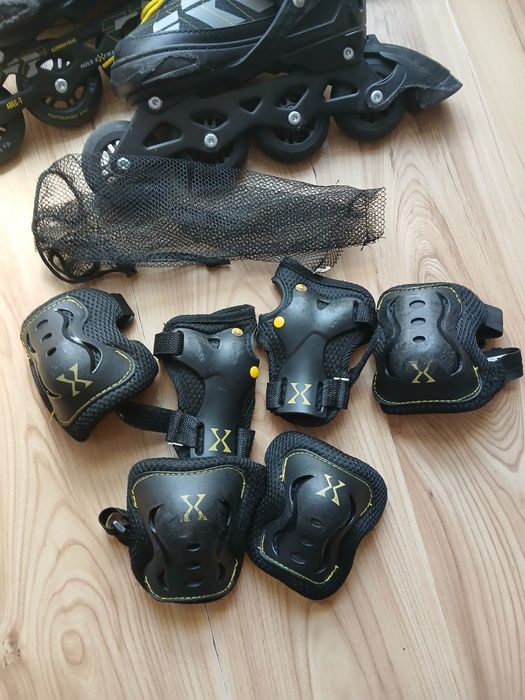 Rolki wraz z ochraniaczami