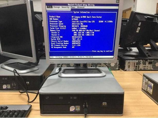 Готовый компьютер для офиса и работы HP DC7800 + монитор L1740