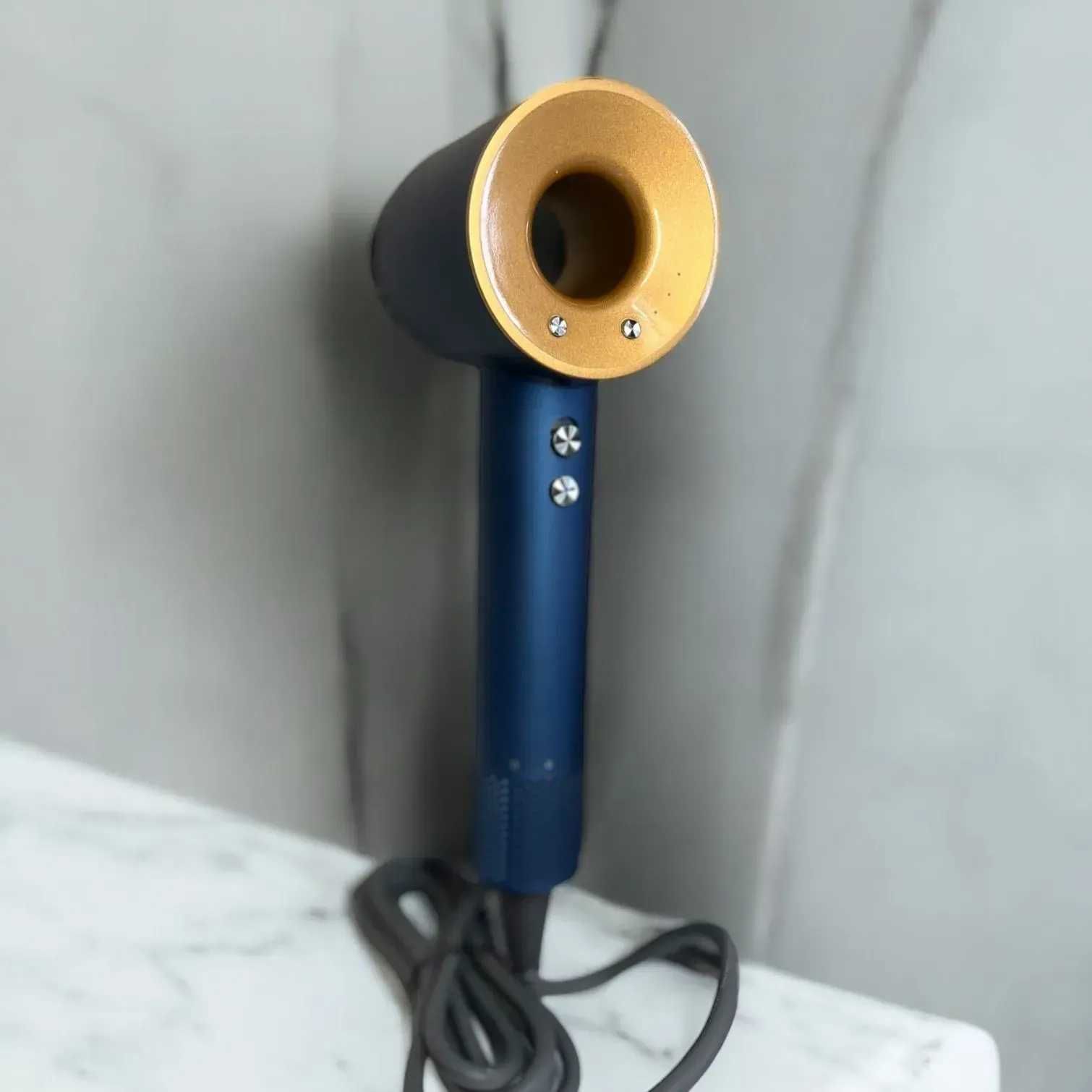Люкс Фен Dyson Supersonic Premium 5 насадок, Blue/Copper 1:1