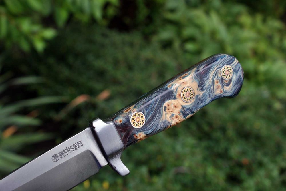 Nóż Böker stal proszkowa CPM-3V Solingen 63 HRC