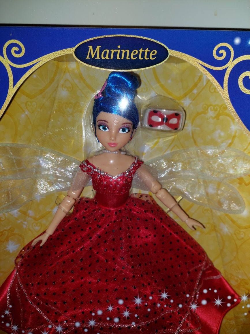 Miraculous Marinette biedronka Ladybug czarny kot lalka w sukni