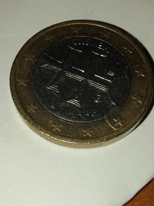 Moeda rara, moeda de 1 euro 2009, 2009 Slovensko, Eslovênia 2009 moeda